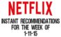 Netflix Instant Recommendations for 1-11-15