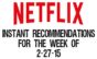 Netflix Instant Recommendations for 2-27-15