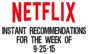 Netflix Instant Recommendations for 9-25-15