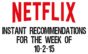 Netflix Instant Recommendations for 10-2-15