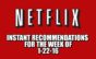 Netflix Instant Recommendations for 1-22-16