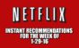 Netflix Instant Recommendations for 1-29-16