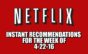 Netflix Instant Recommendations for 4-22-16